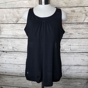 Athleta Black Tank Top Size XL.Pit to pit approx:  19 inches Right shoulder t